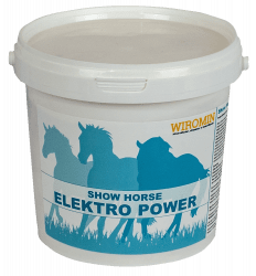 Show Horse Elektro Power, elektrolyt för häst, elektrolyter, natrium, klorid, kalium, magnesium , salter, svettförlust