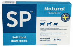 Salt för häst, SP salt natural, 2 kg, 3x2 kg