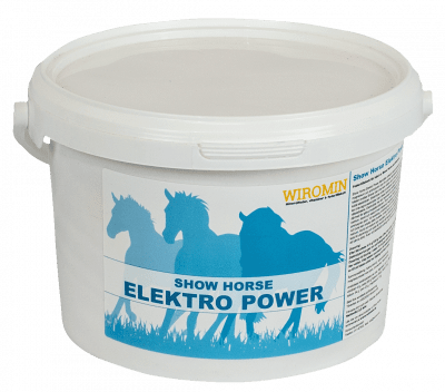 Zoom bild av Show Horse Elektro Power, elektrolyt för häst, elektrolyter, natrium, klorid, kalium, magnesium , salter, svettförlust