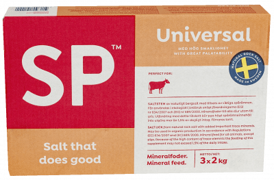 Salt för häst, SP salt universal, 2 kg, 3x2 kg, elektrolyter